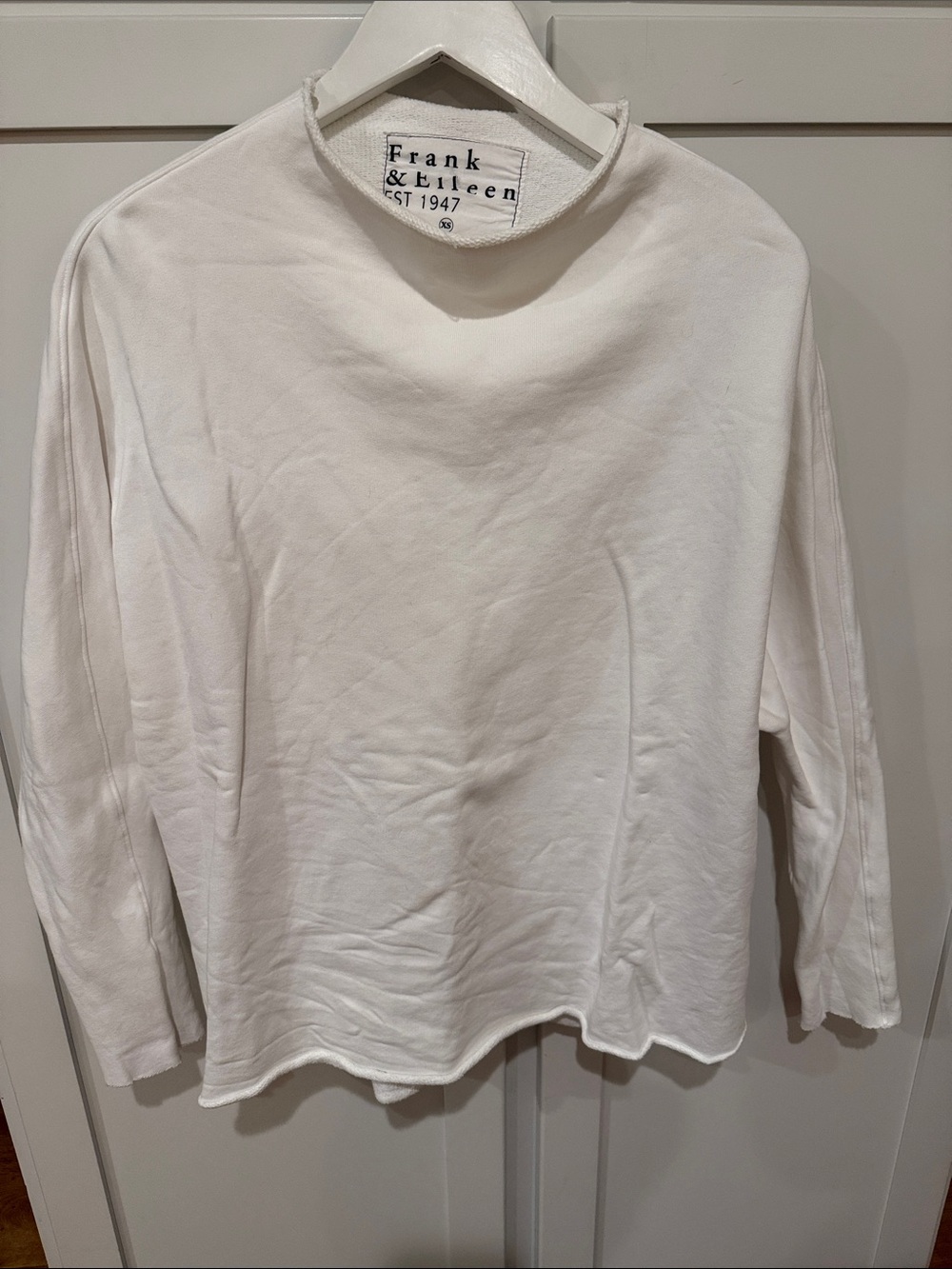 Frank & Eileen White Relaxed Long-Sleeve Tee